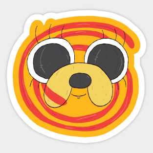 Adventure Time - Jake the Dog Makeup Sticker